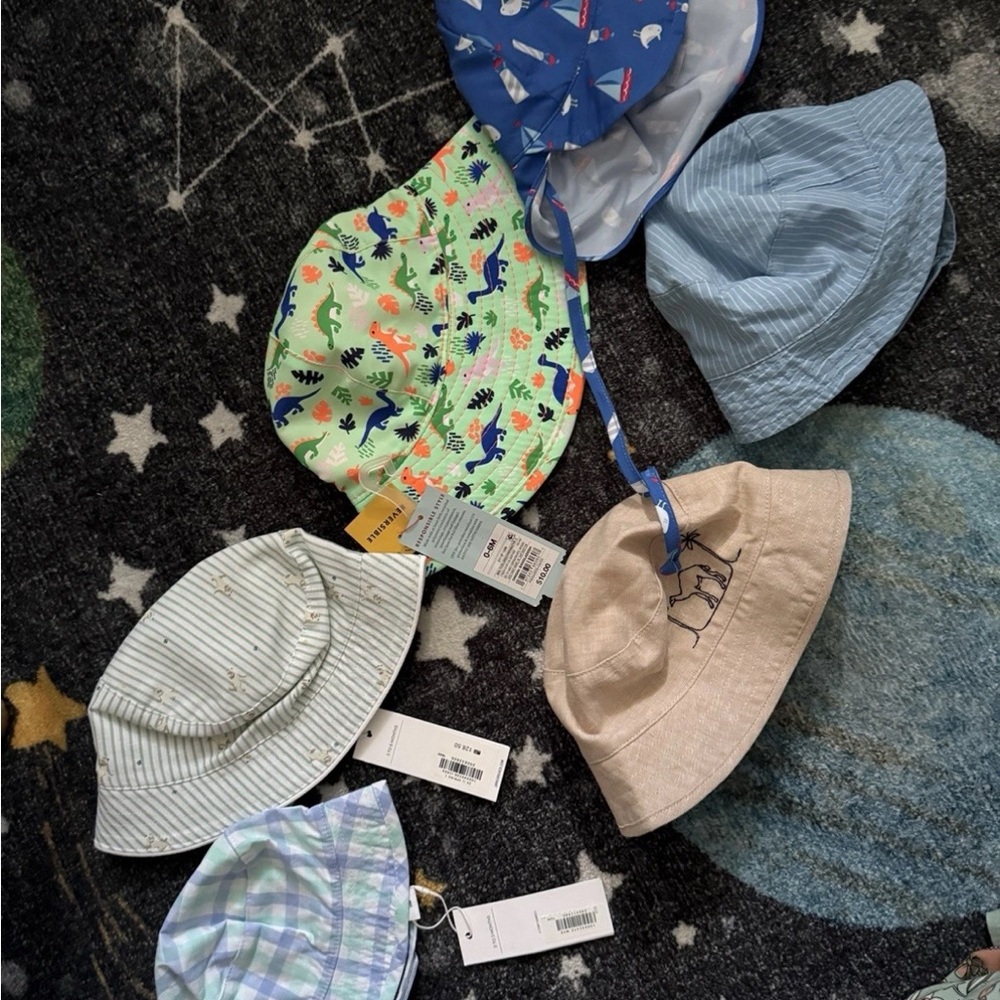 Janie and Jack Dinosaur and Striped Hat Collection